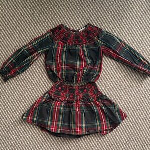 J Crew Plaid Kids Shirt & Skirt Set